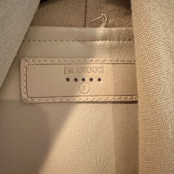 NWOT Blank NYC Private Practice Mixed Media Jacket in Tan Size S - Picture 8 of 8